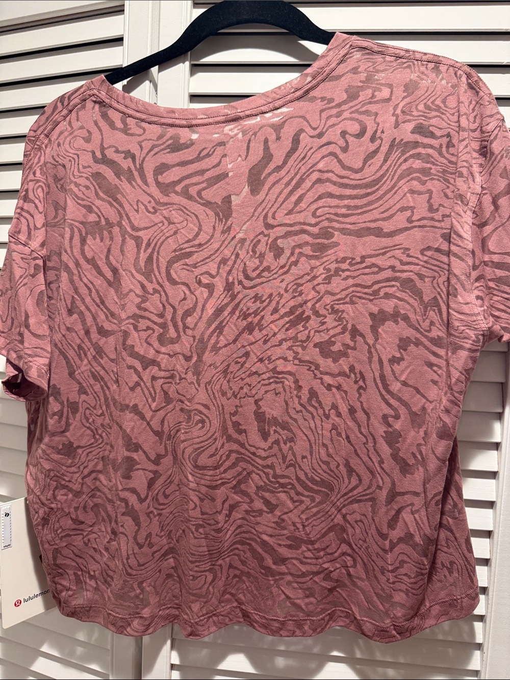 Lululemon cates burn-out tee size 10 - Picture 3 of 4